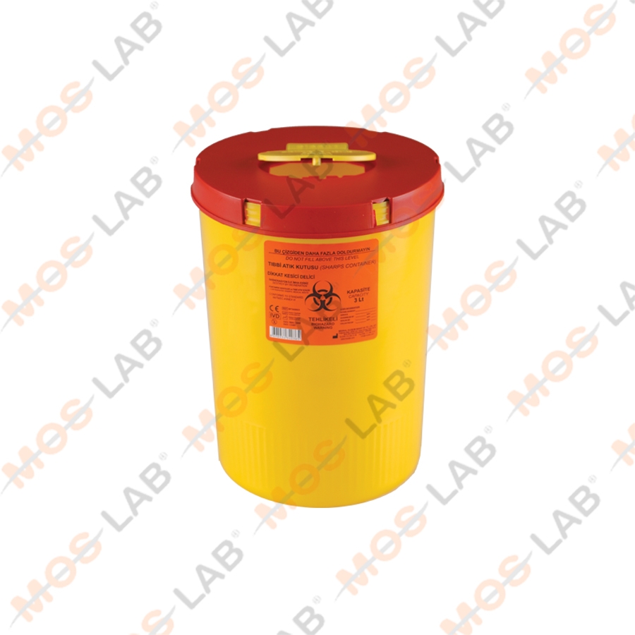 TIBBİ ATIK KOVASI 3 LT